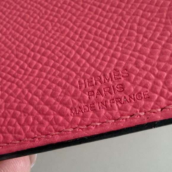 Hermes Pink Leather Passport Cover - Picture 3 of 8